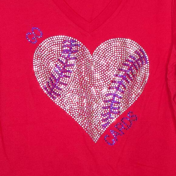 Bella Tops - St Louis StL Cardinals MLB bling shirt - medium
